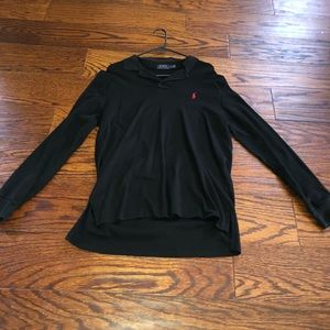 men’s long sleeve polo shirt